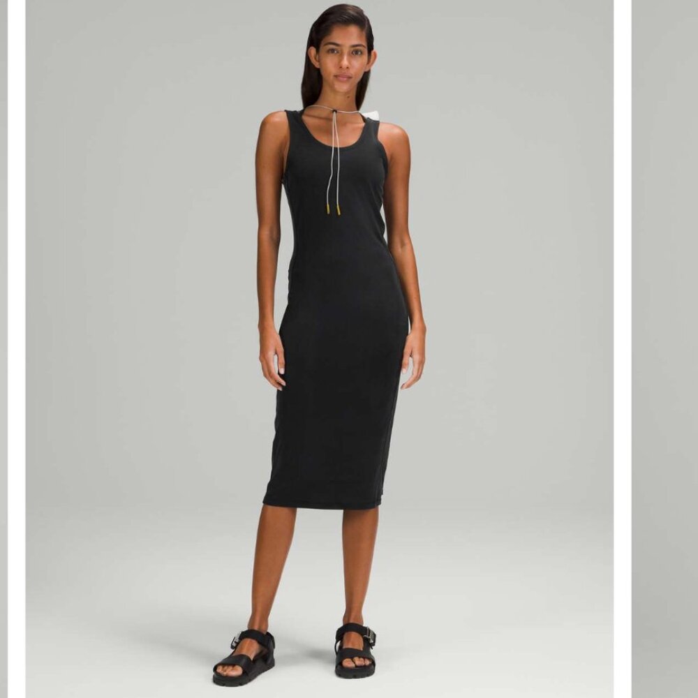 Lululemon Lab Black Tank Midi Dress Size S/4